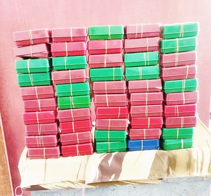 Narcotics PS Personnel manning the check point at Khuzama detected and seized 50 soap cases of heroin. (DIPR Photo)